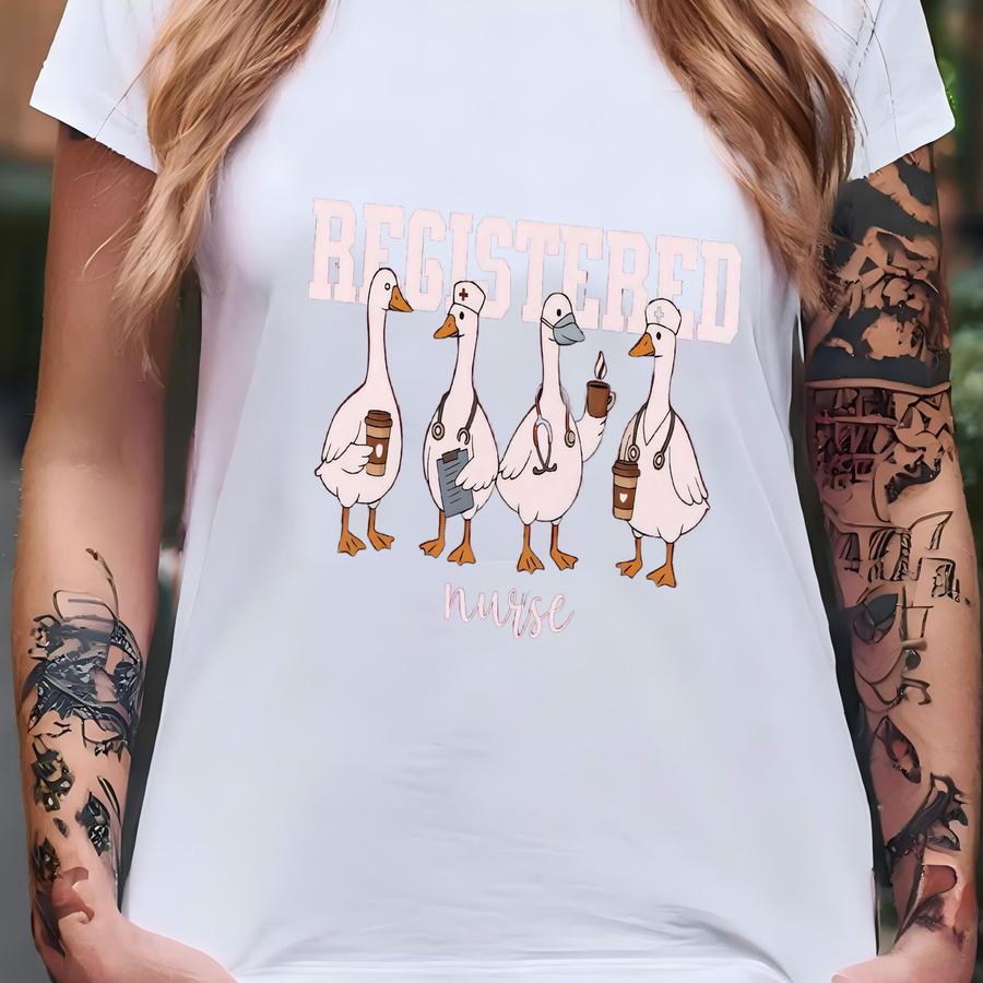 ® Silly Goose Nurse Sweatshirt, Funny Rn Shirt, Registered Nurse Gift, Nursing Student Crewneck, Gag Gift For Coworker T-shirt