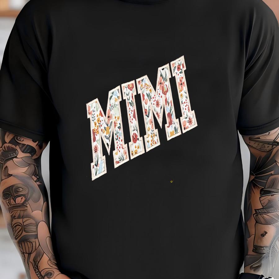 Mimi Sweatshirt, Custom Sweatshirt, Floral Sweatshirt, Personalized Mimi Sweatshirt, Christmas Gift For Mimi T-shirt