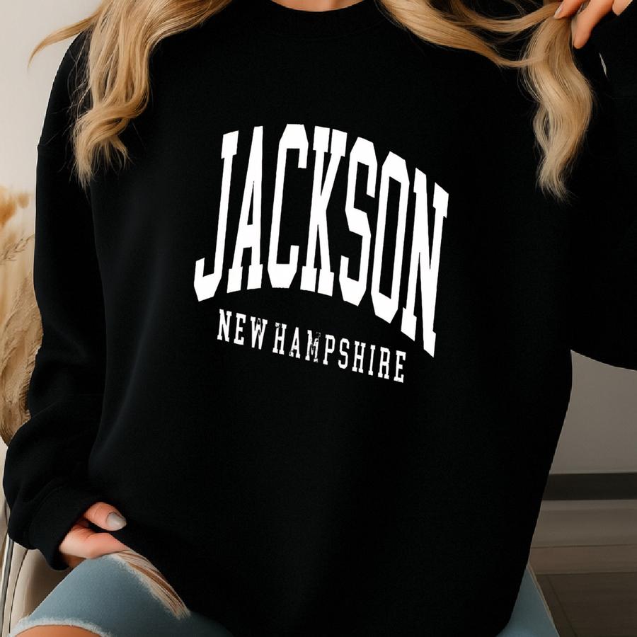 Jackson Sweatshirt, Jackson New Hampshire, Jackson Nh Gift, Crewneck Sweatshirt, Travel Sweatshirt Sweatshirt