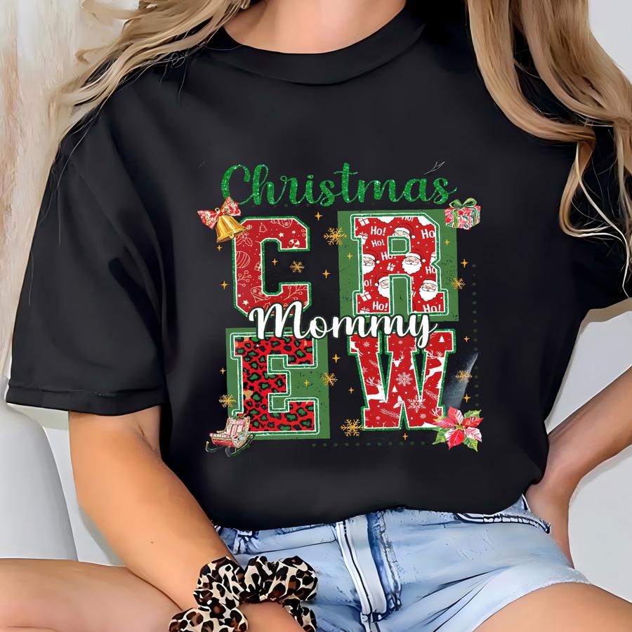 Personalized Christmas Crew Shirt, Custom Family Christmas With Name Shirt, Family Christmas Matching Gift, Christmas , Merry Christmas T-shirt