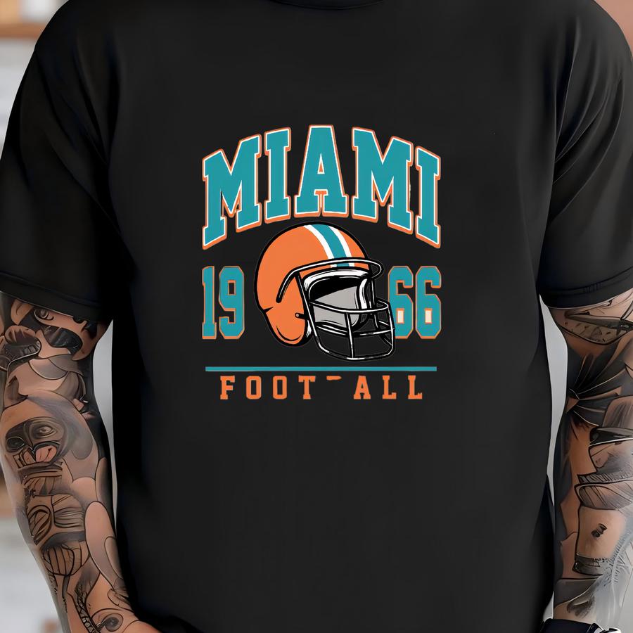 Vintage Style Miami Football Sweatshirt, Miami Football Women Shirt, Miami Football Gift Shirt, American Football, Mascot Game Day Tee T-shirt