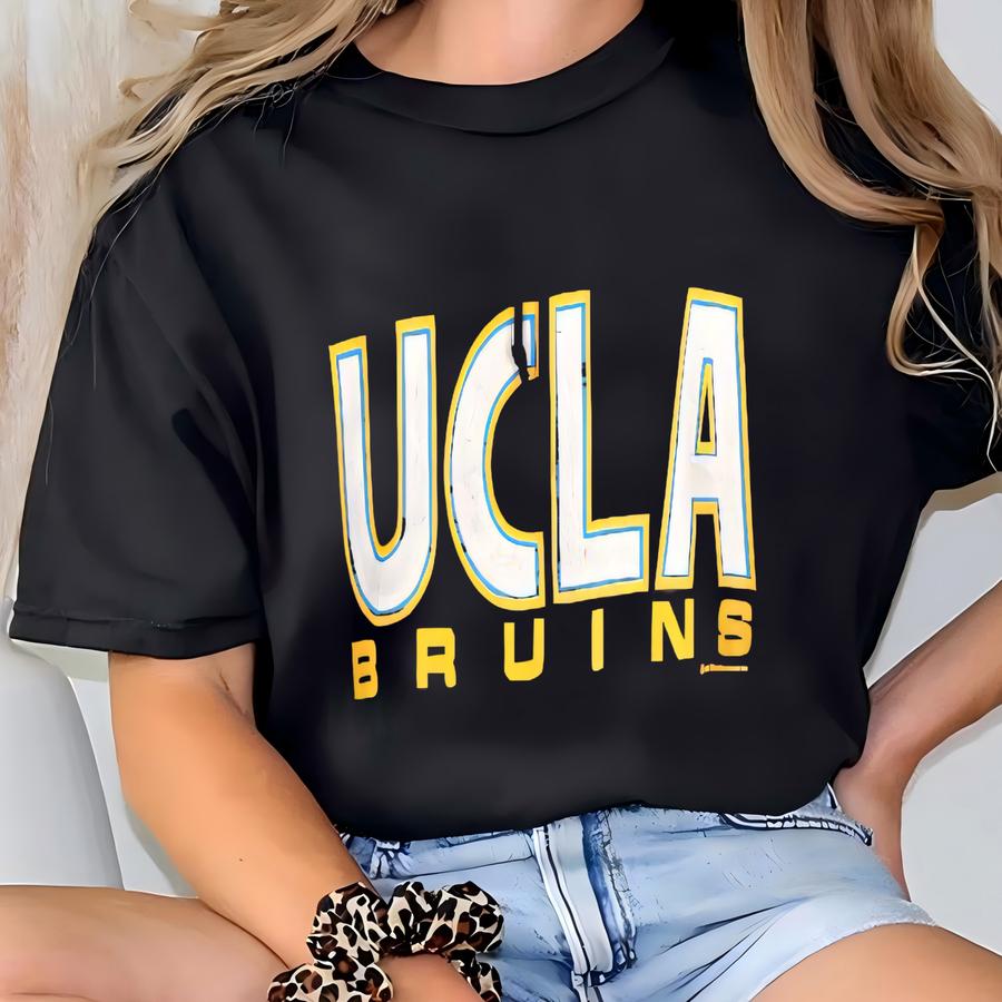 Vintage Ucla Bruins Hoodie Sweatshirt Large University California Los Angeles Jumper Ucla Bruins Spell Out Printed Bruins Sweater Size L T-shirt