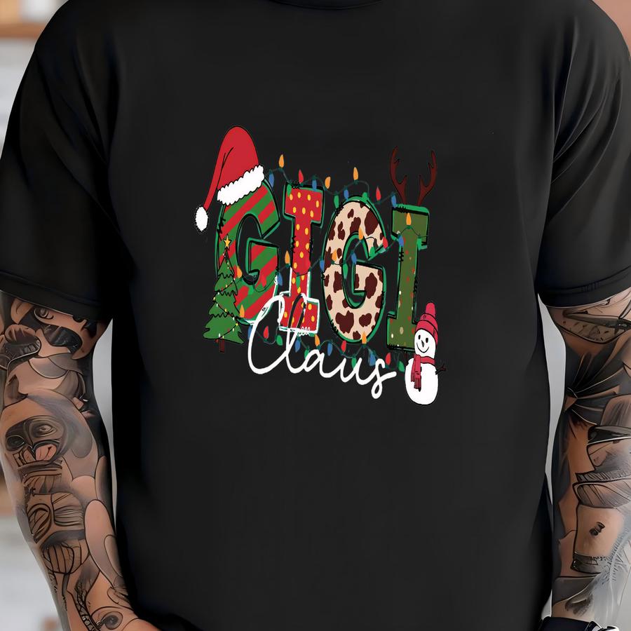 ® Gigi Claus Shirt, Christmas Grandma Claus Party Tshirt, Christmas Grandma Shirts, Gift For Gigi, Gift For Grandma,gigi Shirt T-shirt