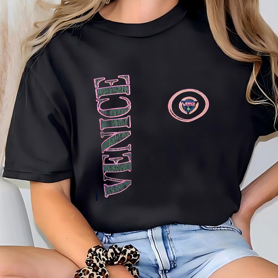 Vintage 90's Venice Italia Blue Sweatshirt Large Venice Italy Pullover Venice Spell Out Printed Jumper Venice City Italy Sweater Size L T-shirt