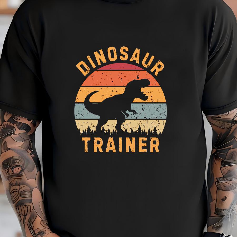 Dinosaur Trainer Hoodie | Fun Unisex Tee For Dino Lovers, Birthday Gift, T-rex Shirt, Animal Enthusiasts, Kids Adults T-shirt