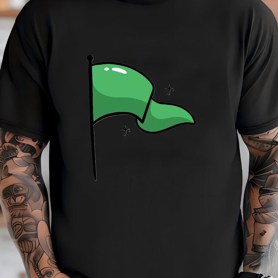 Green Flag Shirt Halloween Costume Shirt Halloween Shirt Funny Halloween Costumes Funny Graphic Tees Halloween Shirts Green Flag Energy Tee T-shirt