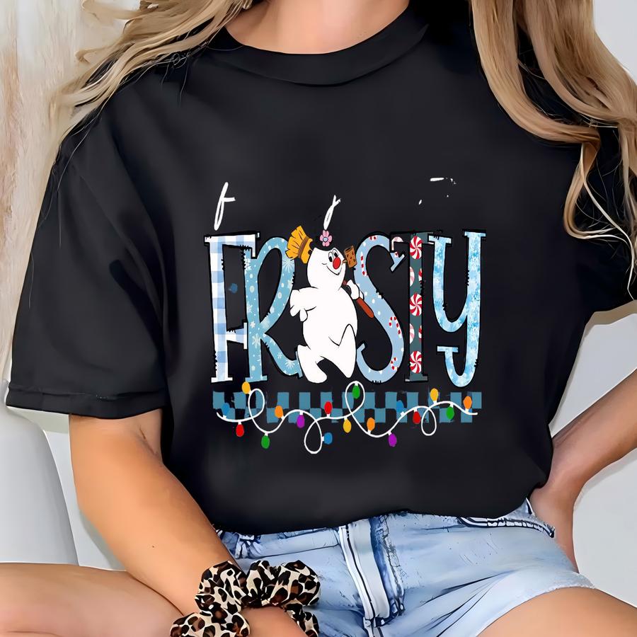 Feeling A Little Frosty Sweatshirt, Xmas Party Sweater, Christmas Snowman Shirt, Christmas Trip Shirt, Winter Holiday Hoodie T-shirt