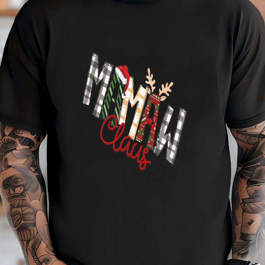 Custom Mamaw Claus Sweatshirt And Hoodie, Christmas Mamaw Claus Sweatshirt,gift For Mom,custom Mimi Sweatshirt With Children Name On Sve T-shirt