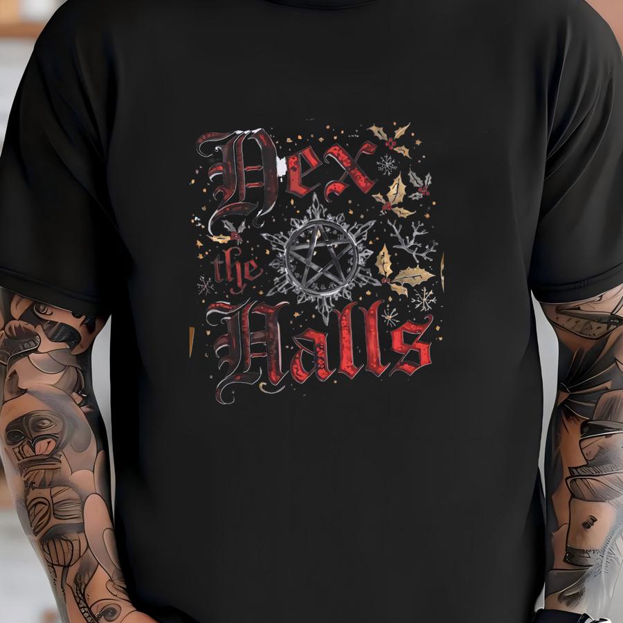 Goth Christmas Shirt Witchy Christmas Tshirt Pagan Holiday Shirt Yule Shirt Gothic Christmas Christmas Pajamas T-shirt