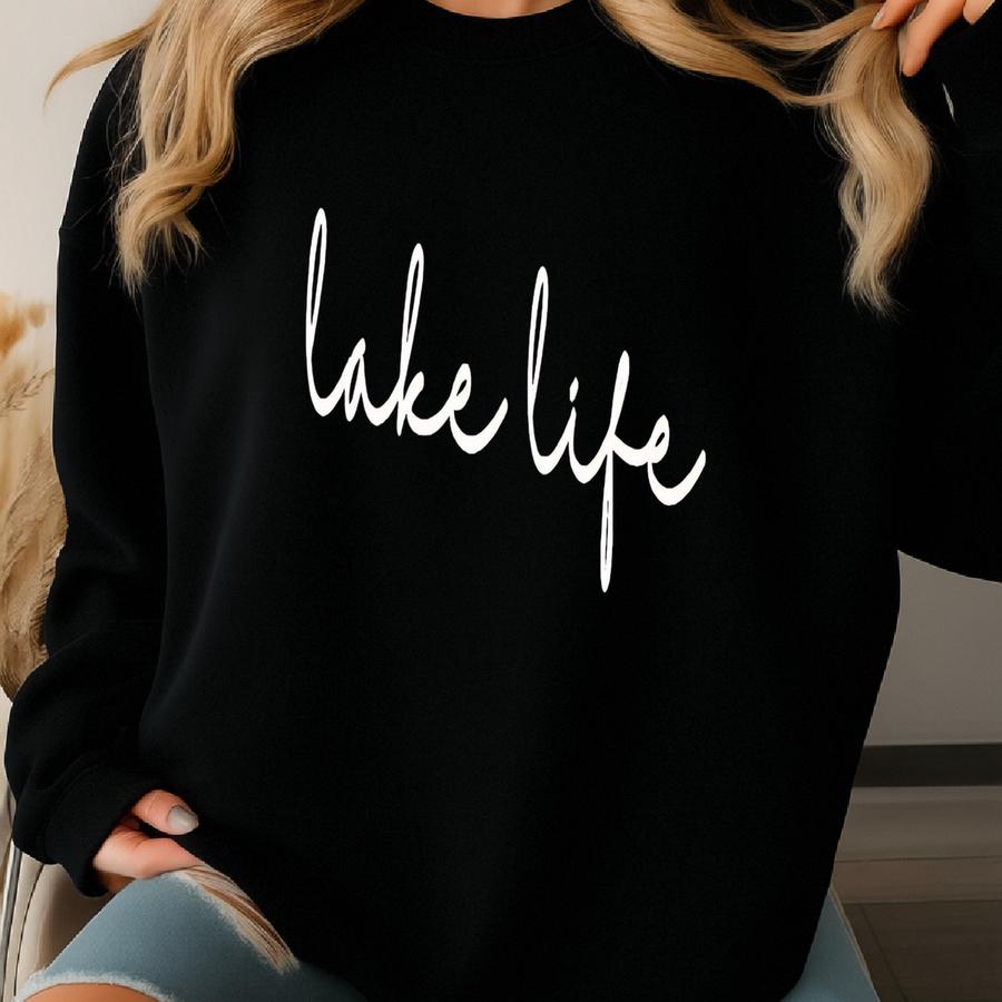 Lake ® Shirt, Lake House Crewneck T-shirt Tshirt, Lake Unisex Tee, House Warming Gift, Gift For Trip, Customizable  Sweatshirt