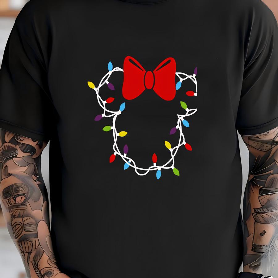 Christmas Lights Shirts, And Minie Christmas Shirts, Christmas , Christmas Crew, Girls Trip, Family T-shirt