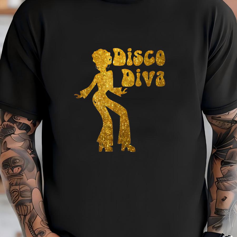 Shiny Disco Ball Hoodie, Disco Diva Graphic Shirt, Dancing Hoodie, Disco Shirt, 80's Party Crewneck, Retro Music Tee, Gift For Dance Lover T-shirt