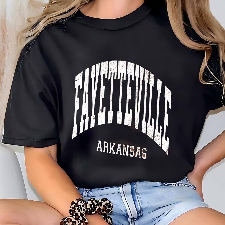 Fayetteville Arkansas Shirt: Vintage Collegiate Tee T-shirt