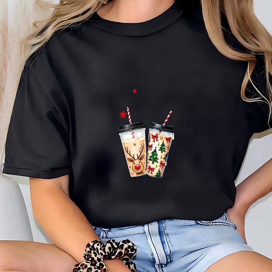 Christmas Coffee Sweatshirt, Holiday Latte Sweatshirt, Gift For Coffee Lover, Festive Coffee Sweatshirt, Cute Christmas Shirt, Coffee Shirt T-shirt