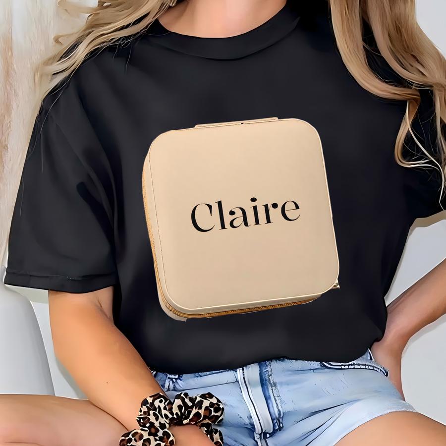 Custom Travel Jewelry Box: Personalized Storage Organizer Gift T-shirt