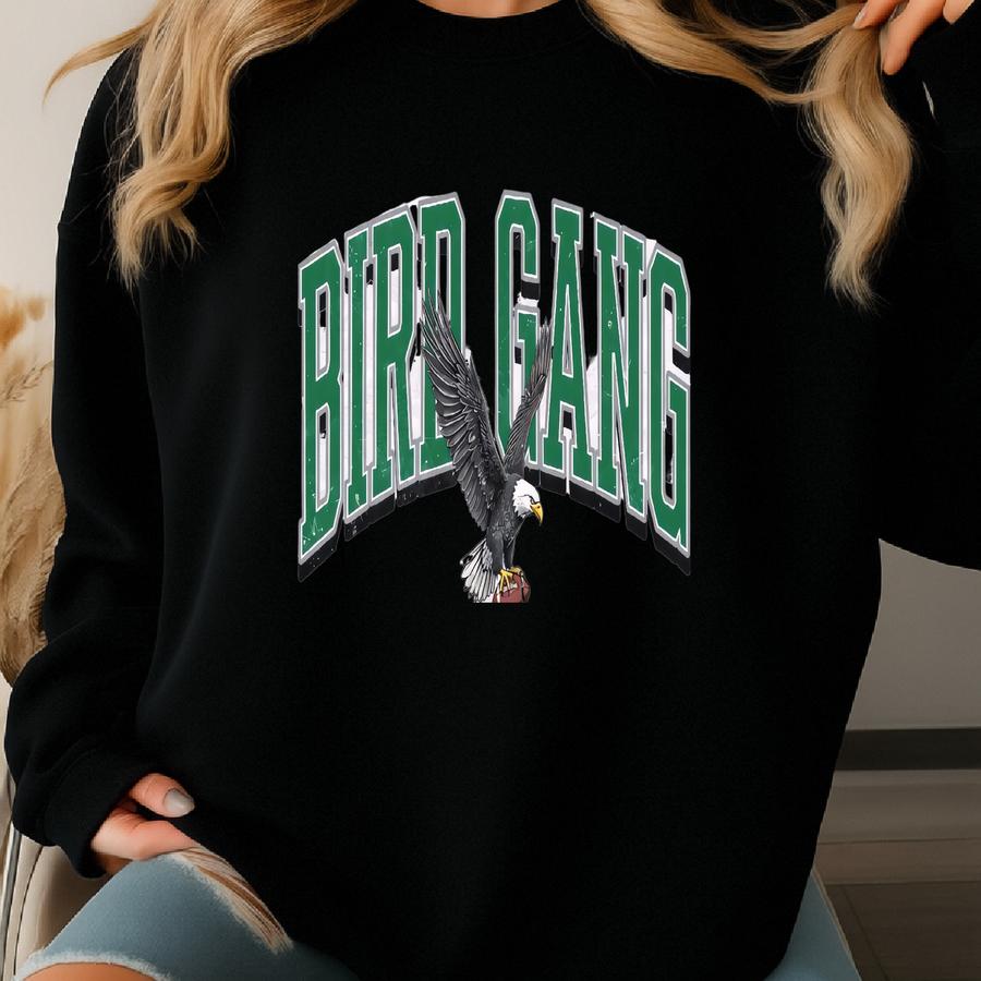 Vintage Philadelphia Bird Gang Crewneck Sweatshirt, Retro Philadelphia Football T-shirt, Philadelphia Football Apparel, Gift For Fan Sweatshirt
