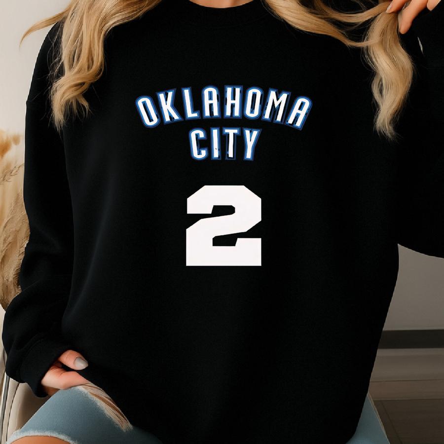 Shai Gilgeous-alexander Vintage 2008 Oklahoma City Basketball Jersey - Retro Sports Shirt, Throwback Basketball, Athletic Apparel Sweatshirt
