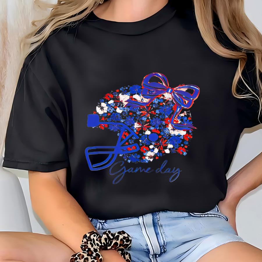 Game Day Trucker Hat For Women | Red White And Blue Football Hat | Mesh Back Cap | Sports Fan Hat | Fall Tailgate Outfit T-shirt