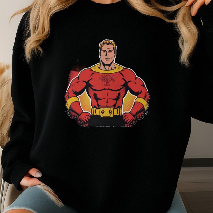 Turbo Man Christmas Tee | It's Turbo Time Ugly Sweater Style Shirt Sweatshirt