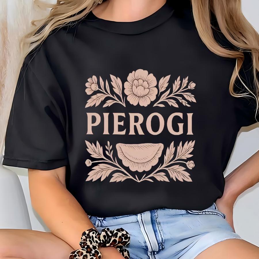 Floral Pierogi Shirt, Retro Floral Tee, Polish Christmas Gifts Women, Poland Polish T Shirt, Funny Pierogi Sweatshirt, Pierogi Crew Hoodies T-shirt
