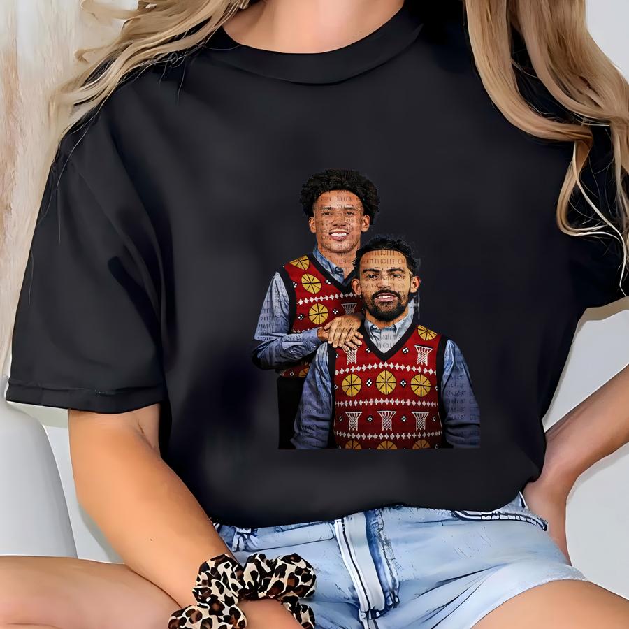 Trae Young Jalen Johnson Step Brothers Basketball Christmas Sweater Step Brothers Basketball Shirt Trae Young Shirt Jalen Johnson Shirt T-shirt