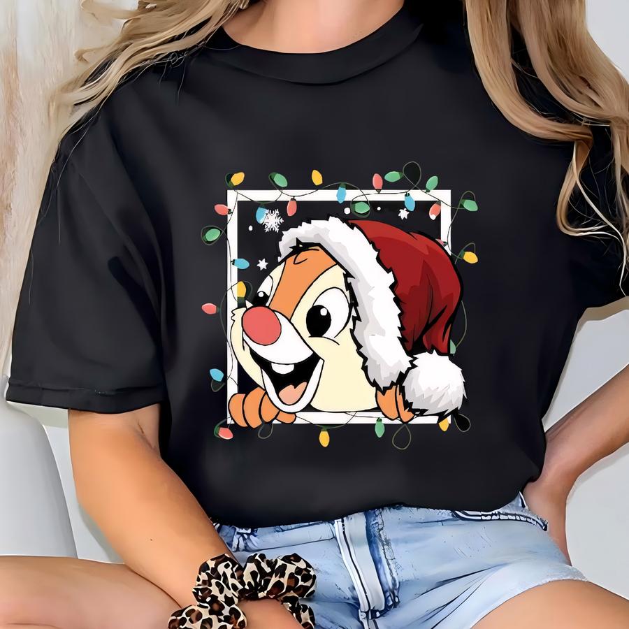 Double Trouble Christmas Sweatshirt, Xmas Chip And Dale Kids Christmas Sweater, Double Trouble Hoodie, Land Trip Couple Sweater T-shirt