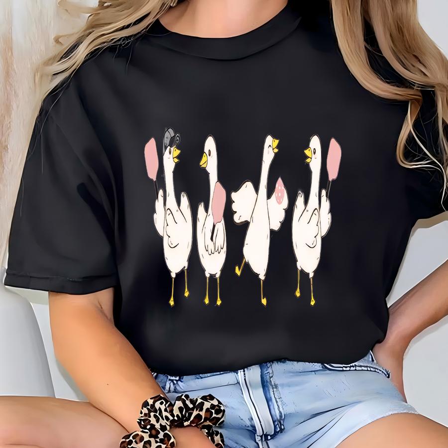 Cute Pickleball Goose Sweatshirt Cozy Funny Womens Crewneck Honk If You Love Pickleball Gift For Player Or Partner Funny Pickleball T-shirt