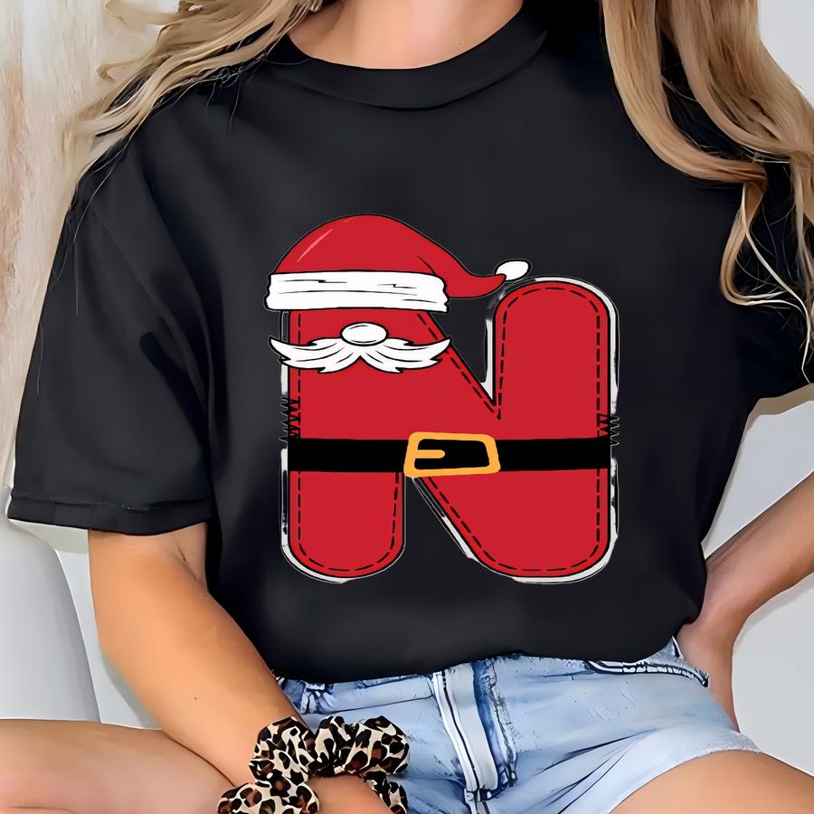 Personalized Kids Santa Christmas Ornament: Name Keepsake T-shirt