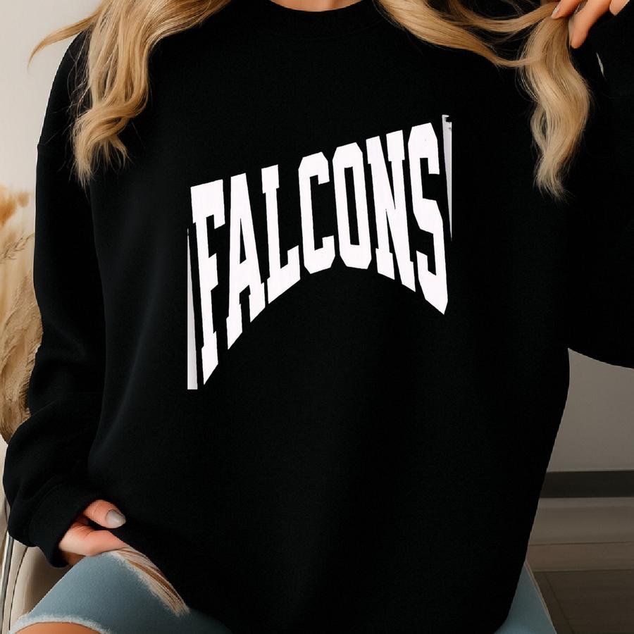 Vintage Falcons T-shirt: Mascot Team Tee Sweatshirt