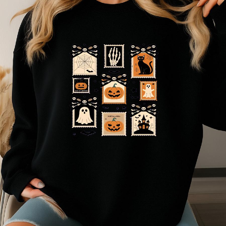 Halloween Stamps Shirt Adult And Kids Sweatshirt