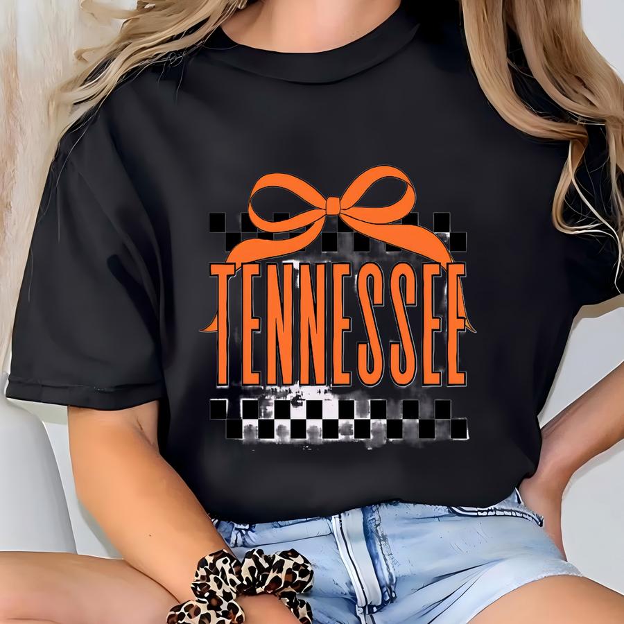 Tennessee Bow Sweatshirt Or Tee: Adult Kid Sizes Cozy Graphic Shirt For Adults And Kids Gifts For Her State Pride T-shirt