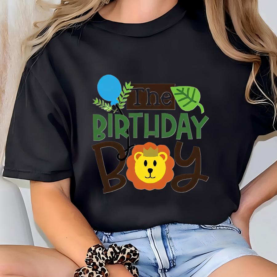 The Birthday Boy Safari Shirt | Custom Name Number | Jungle Animal Birthday Outfit | 1st 2nd 3rd Birthday Tee T-shirt