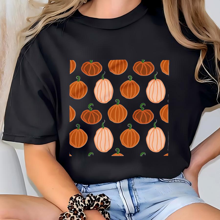 Cozy Pumpkin Fce Blanket - Perfect For Fall, Autumn Decor, Thanksgiving Snuggles, Seasonal Gifts, Halloween Comfort T-shirt