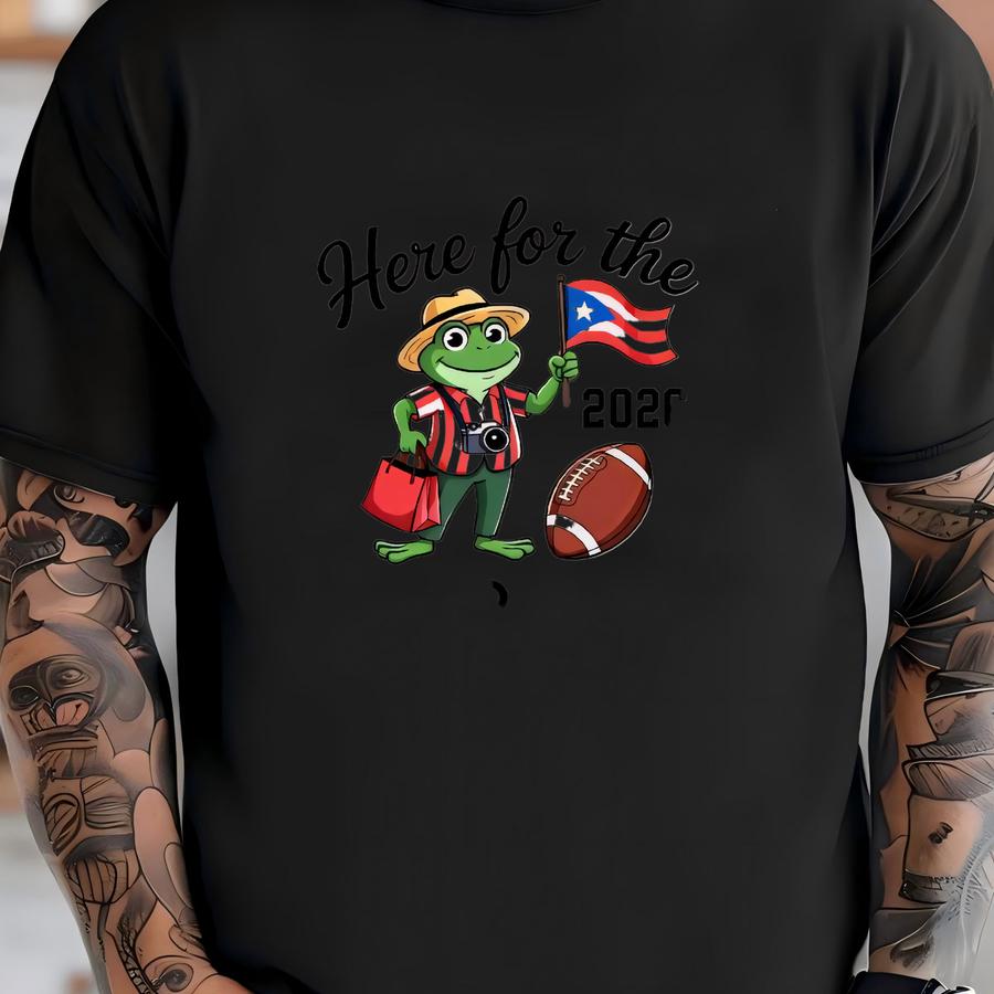 Here For Benito Bowl V2 Cute Unisex Shirt, Puerto Rico Football Tee, Bad Bunny Bowl Y2k Shirt, Gameday Shirt, Music Rap Tee T-shirt