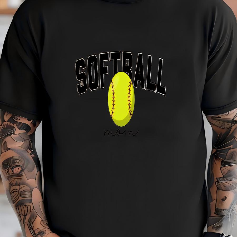 Softball Crewneck Sweatshirt - Gift For Softball Players, Sports Fans - Athletic Apparel, Team Spirit Sweatshirt, Softball Mom Gift, T-shirt