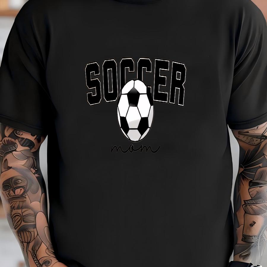 Soccer Mom Sweatshirt, Sports Fan Jumper, Athletic Parent Pullover, Team Supporter Sweater, Soccer Enthusiast Clothing T-shirt