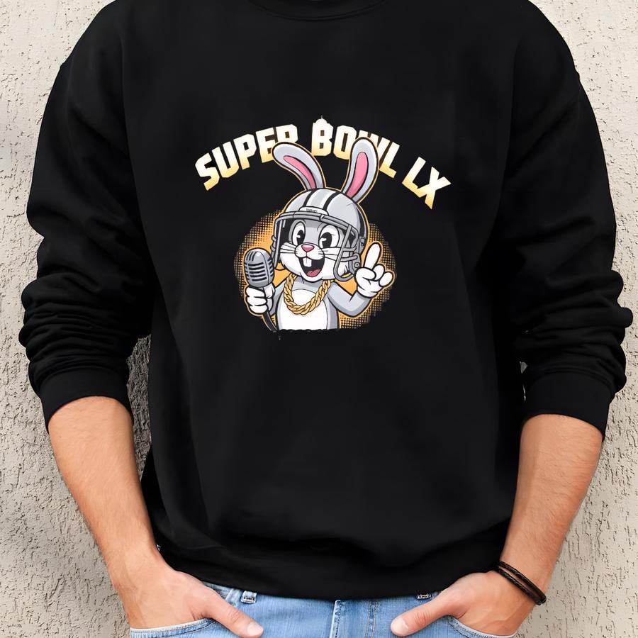 Benito Bowl Halftime Show Cute Mascot Shirt, Puerto Rico Football Tee, Bad Bunny Bowl Y2k Shirt, Gameday Shirt, Music Rap Tee Sweatshirt