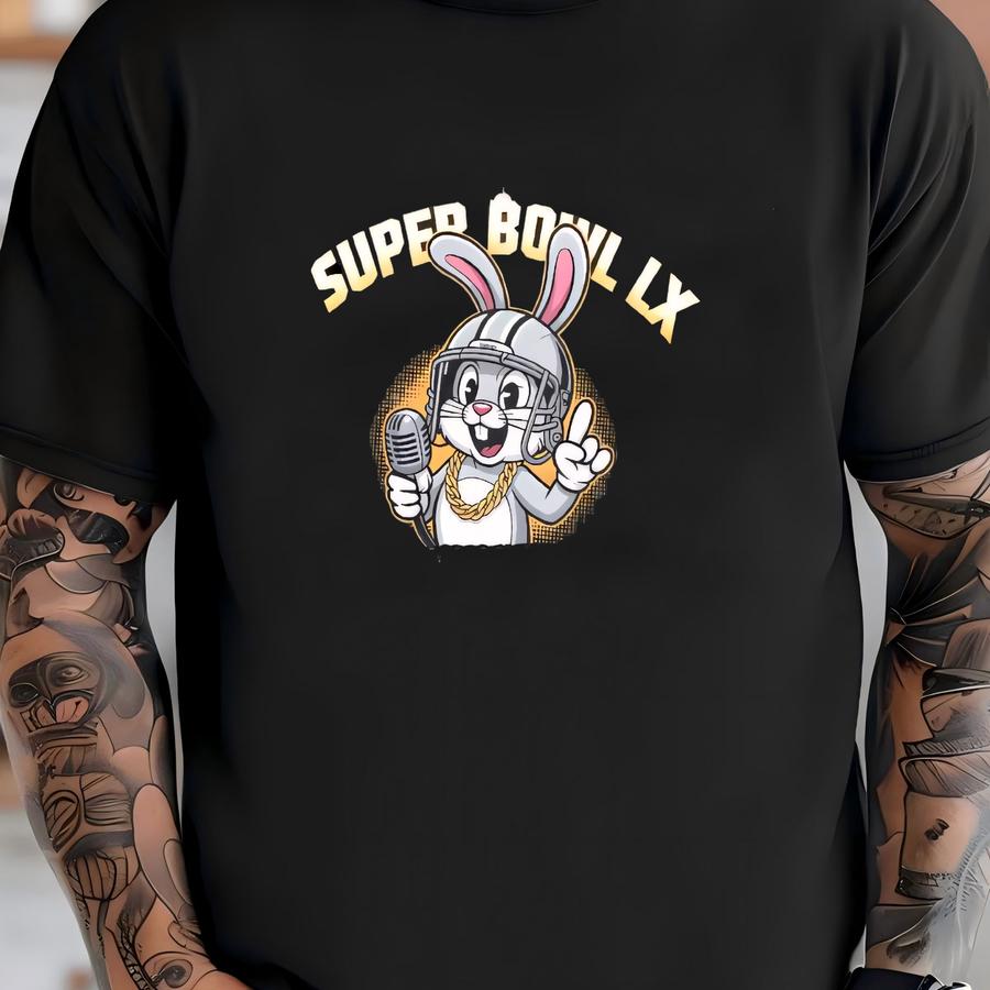 Benito Bowl Halftime Show Cute Mascot Shirt, Puerto Rico Football Tee, Bad Bunny Bowl Y2k Shirt, Gameday Shirt, Music Rap Tee T-shirt