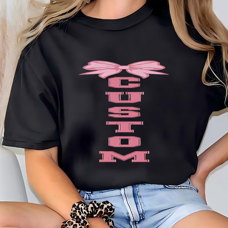 Custom Dance Mom Sweatshirt, Personalized Mom Ballet Hoodie, Dance Mama Gift Tee, Dance Mom Bow Sweatshirt T-shirt