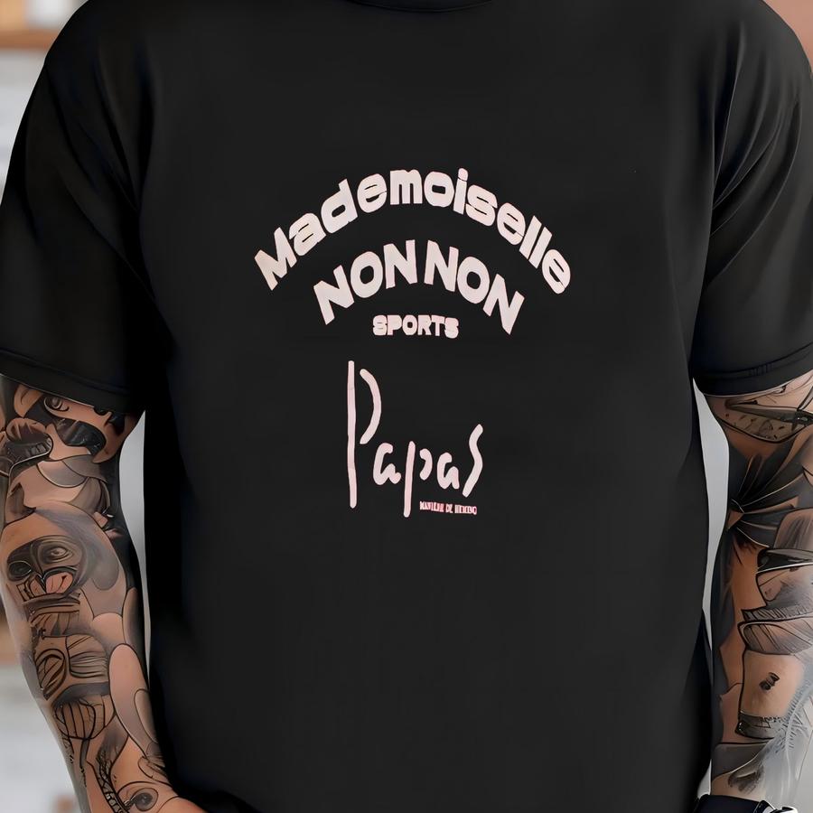 Vintage Mademoiselle Non Non Sport Papas 1990s Sweatshirt Size Medium / 90s Japanese Brand Harajuku Streetwear Designer Pullover / Crewneck T-shirt