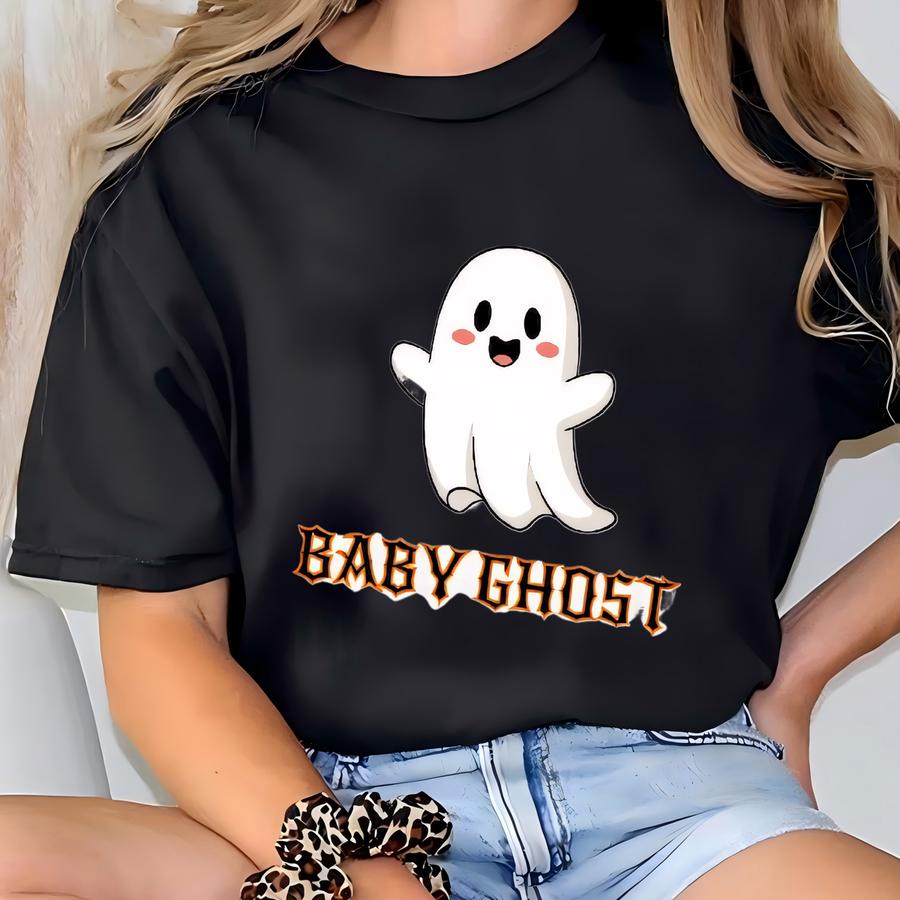Baby Halloween , Tshirt, Sweatshirt, Baby Ghost Shirt, My First Halloween, Newborn Outfit, Fall Baby Clothes, Halloween Baby Costume T-shirt