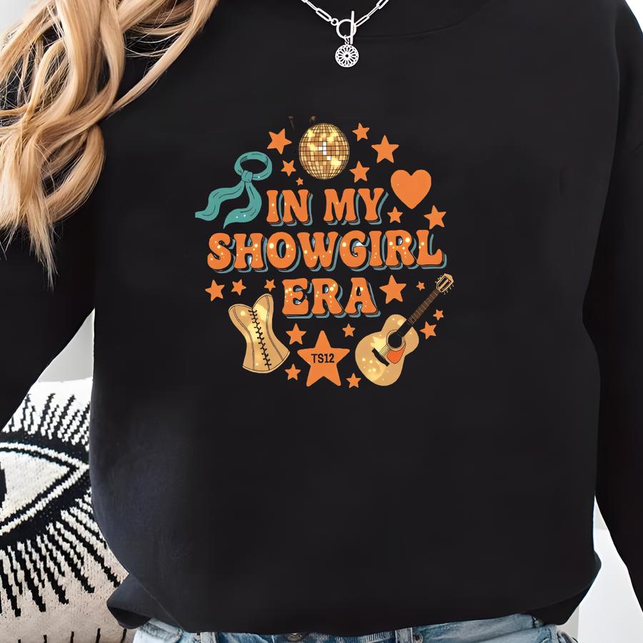 Showgirl Svg Showgirl Shirt Png In My Showgirl Era Graphic Tee Digital Download Png Country Merch Concert Outfit Retro Cowgirl Glitter Top Sweatshirt