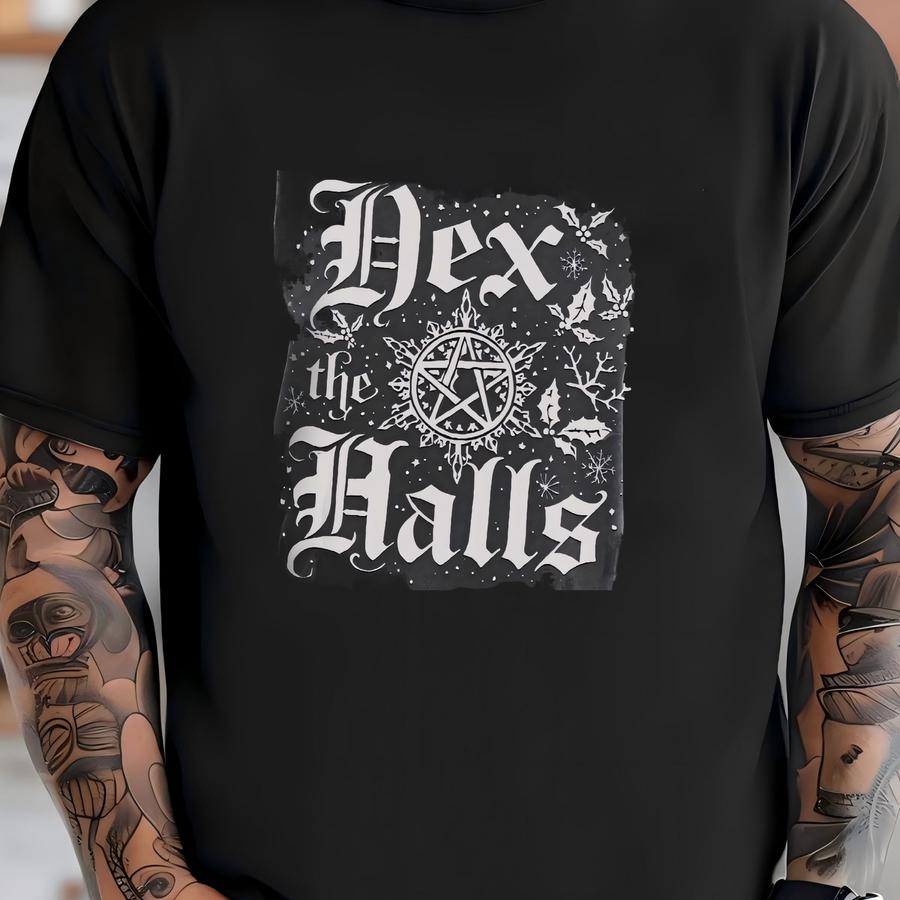 Goth Christmas Shirt Witchy Christmas Tshirt Pagan Holiday Shirt Yule Shirt Gothic Christmas Christmas Pajamas T-shirt