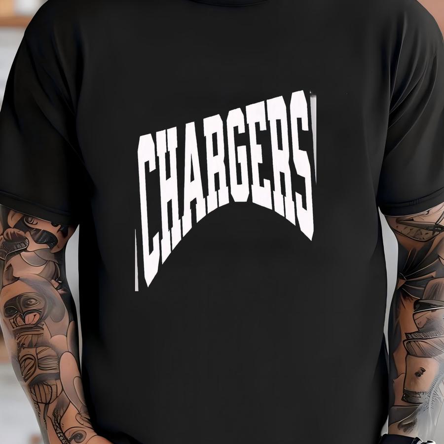 Vintage Chargers Mascot Hoodie: Football Game Day Tee T-shirt