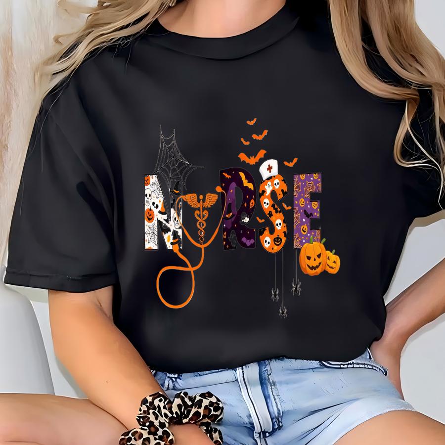 Halloween Nurse Shirt: Spooky Fall Nurse Tee T-shirt
