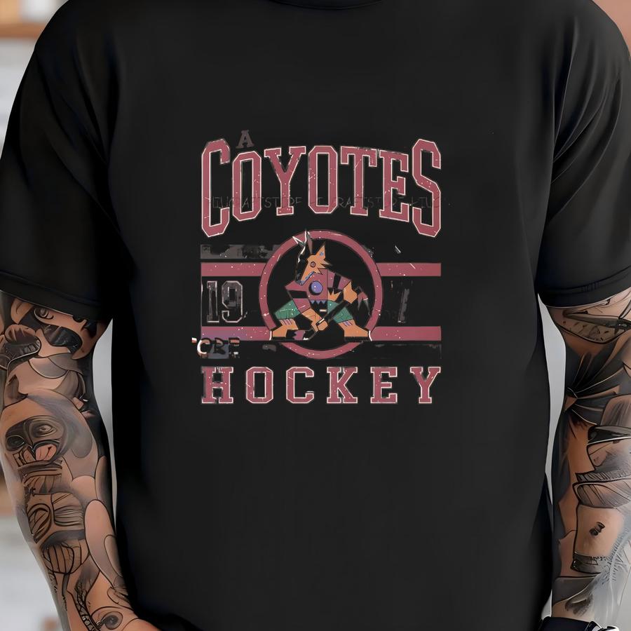 Vintage Arizona Coyotes Sweatshirt, Retro Arizona Shirt, Coyotes Hockey Fan Shirt, Arizona Sweatshirt, Coyotes Hockey Youth Tee T-shirt