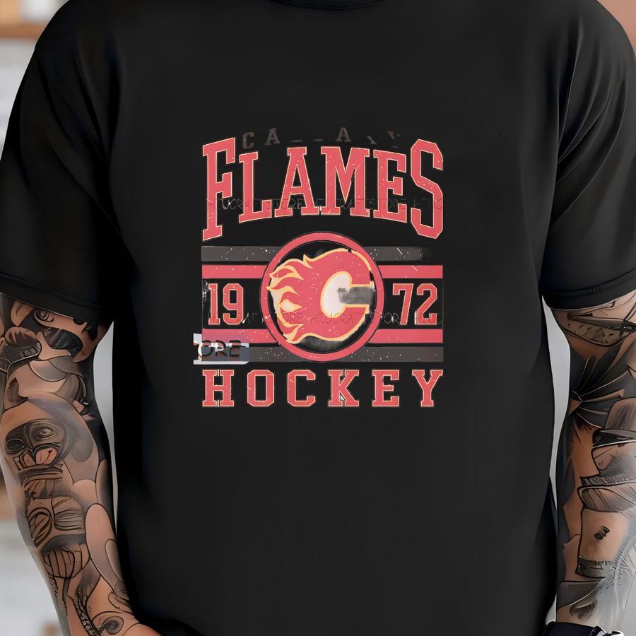 Vintage Calgary Flames Sweatshirt, Retro Calgary Shirt, Flames Hockey Fan Shirt, Calgary Sweatshirt, Flames Hockey Youth Tee T-shirt