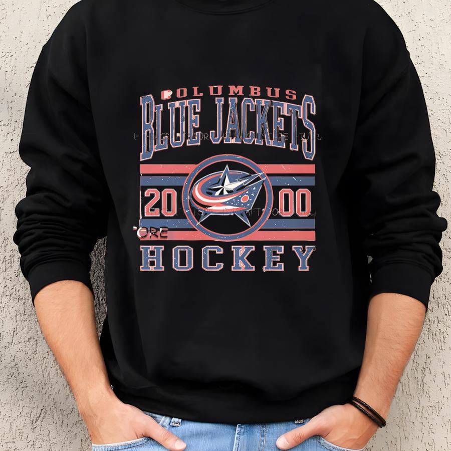 Vintage Columbus Blue Jackets Sweatshirt, Retro Columbus Shirt, Blue Jackets Hockey Fan Shirt, Columbus Sweatshirt, Blue Jackets Youth Tee Sweatshirt