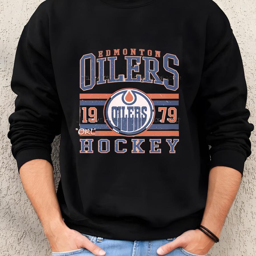 Vintage Edmonton Oilers Sweatshirt, Retro Edmonton Shirt, Oilers Hockey Fan Shirt, Edmonton Sweatshirt, Oilers Hockey Youth Tee Sweatshirt