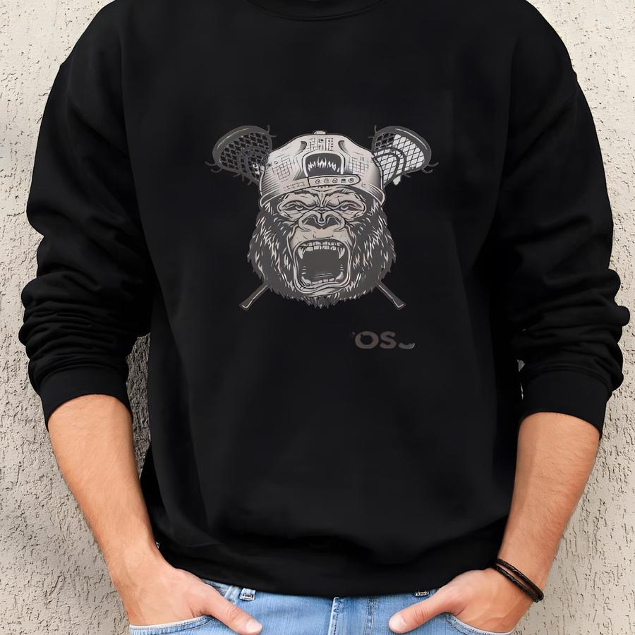 Lacrosse Mom Long Sve Tee: Sports Fan Apparel Sweatshirt